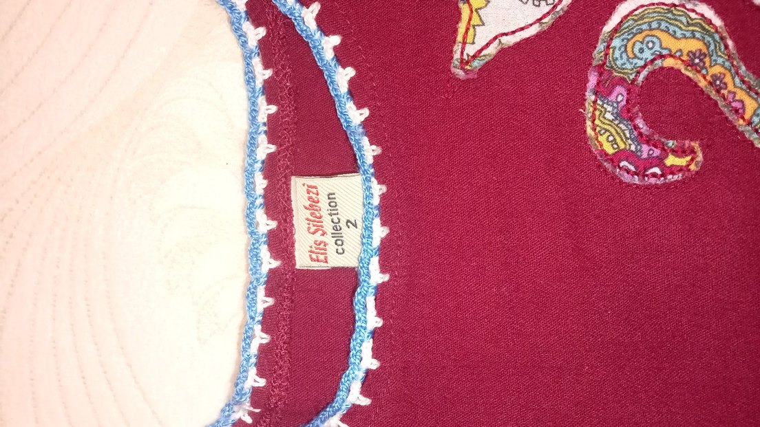 Bordo İşlemeli Boncuklu Bohem Kedi Kıyafeti - Görsel 4