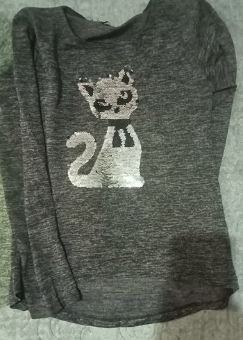 Gri Örgü Kedi Desenli Kedi Kıyafeti - Görsel 5