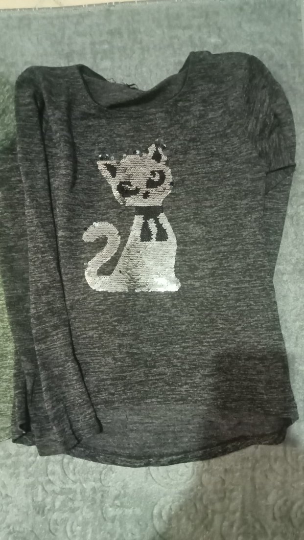 Gri Örgü Kedi Desenli Kedi Kıyafeti - Görsel 5