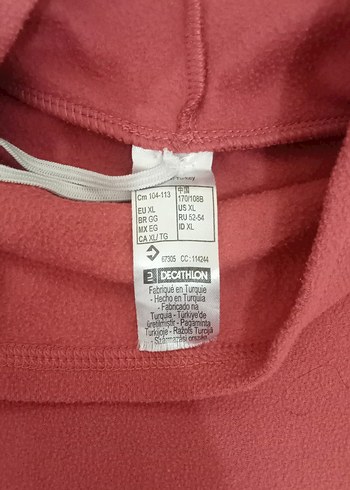 Decathlon Pembe Yüksek Yakalı Kadın Sweatshirt