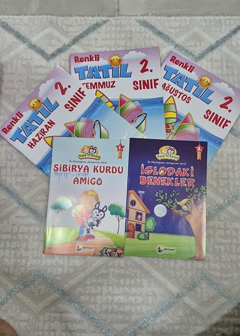 2. Sınıf Renkli Tatil Kitapları Seti