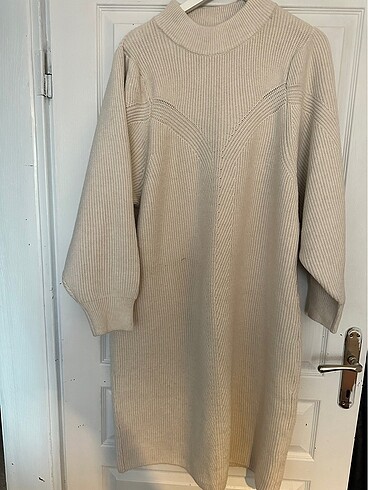 xl Beden ten rengi Renk H&M yün elbise