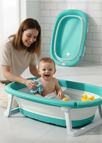 Katlanabilir Bebek Küveti ebebek - Görsel 4