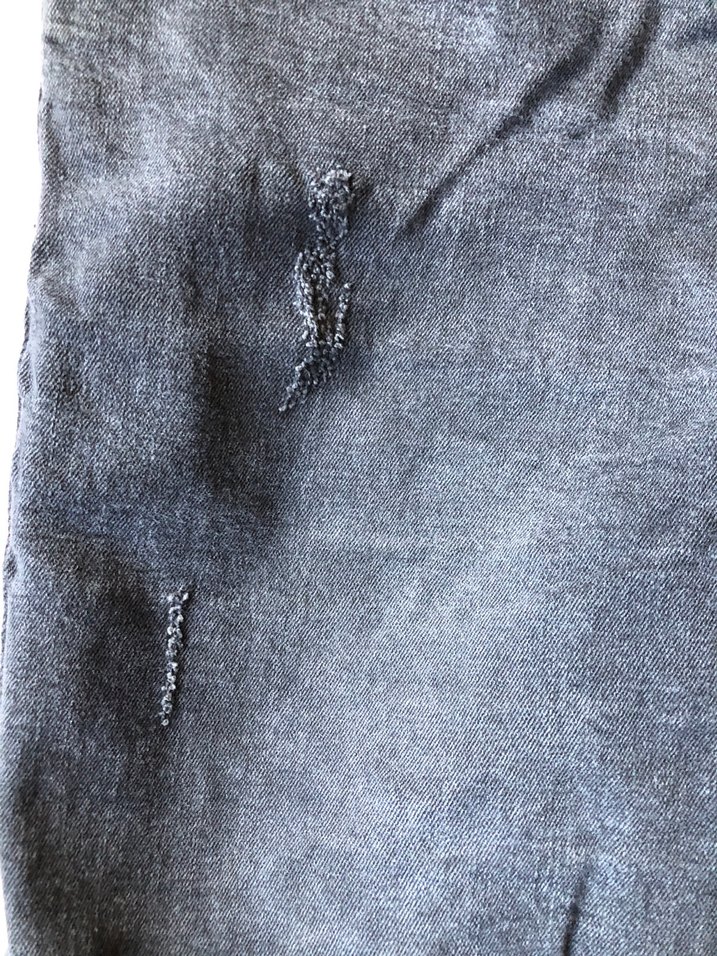 Siyah Erkek Kot Şort Loose Fit S - Görsel 3