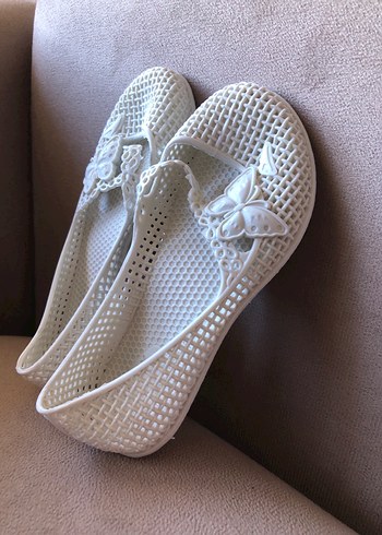 Beyaz Bebek Babet Ayakkabı 25 - Görsel 5