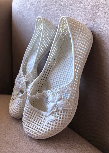 Beyaz Bebek Babet Ayakkabı 21 - Görsel 4