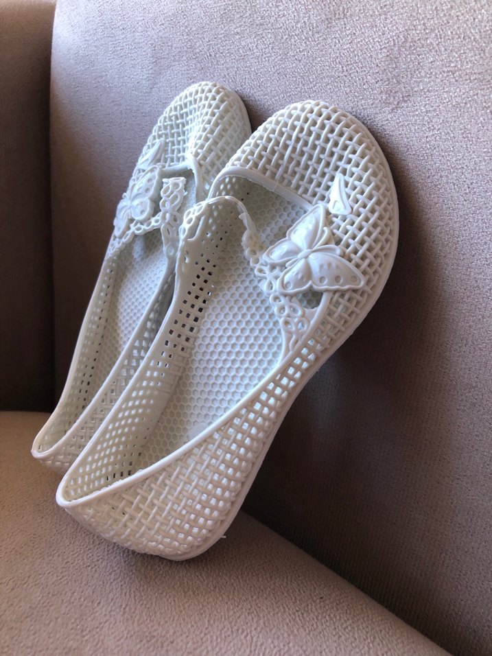 Beyaz Bebek Babet Ayakkabı 23 - Görsel 5