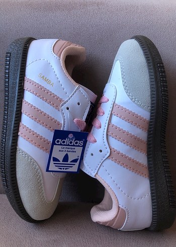 Adidas Samba Pembe Çocuk Spor Ayakkabı 32 - Görsel 6