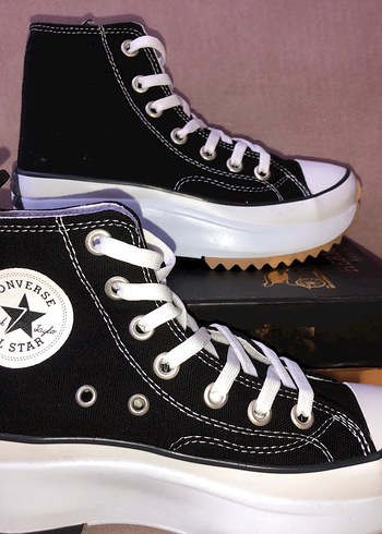 Converse Siyah Dolgu Topuklu Spor Ayakkabı 37