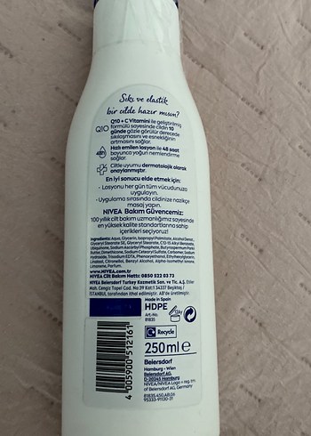Nivea Nivea Q10 + Vitamin C Sıkılaştırıcı Vücut Losyonu