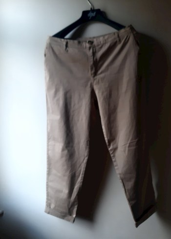l Beden camel Renk Bej Rahat Kesim pantalon