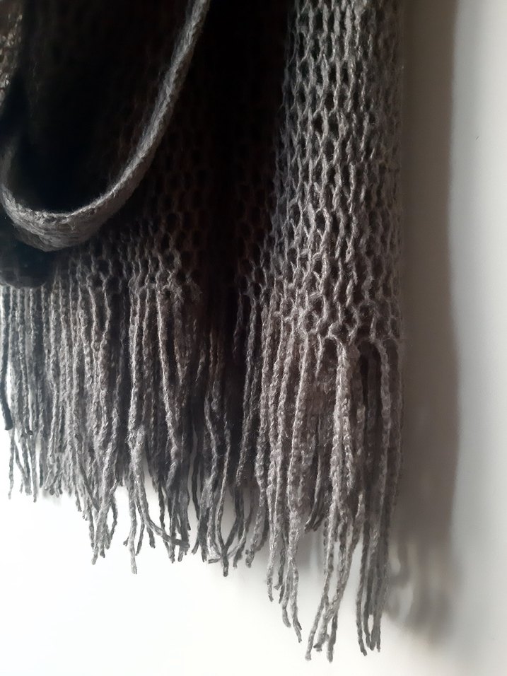 Bohem Örgü Kadın Şal - Görsel 5