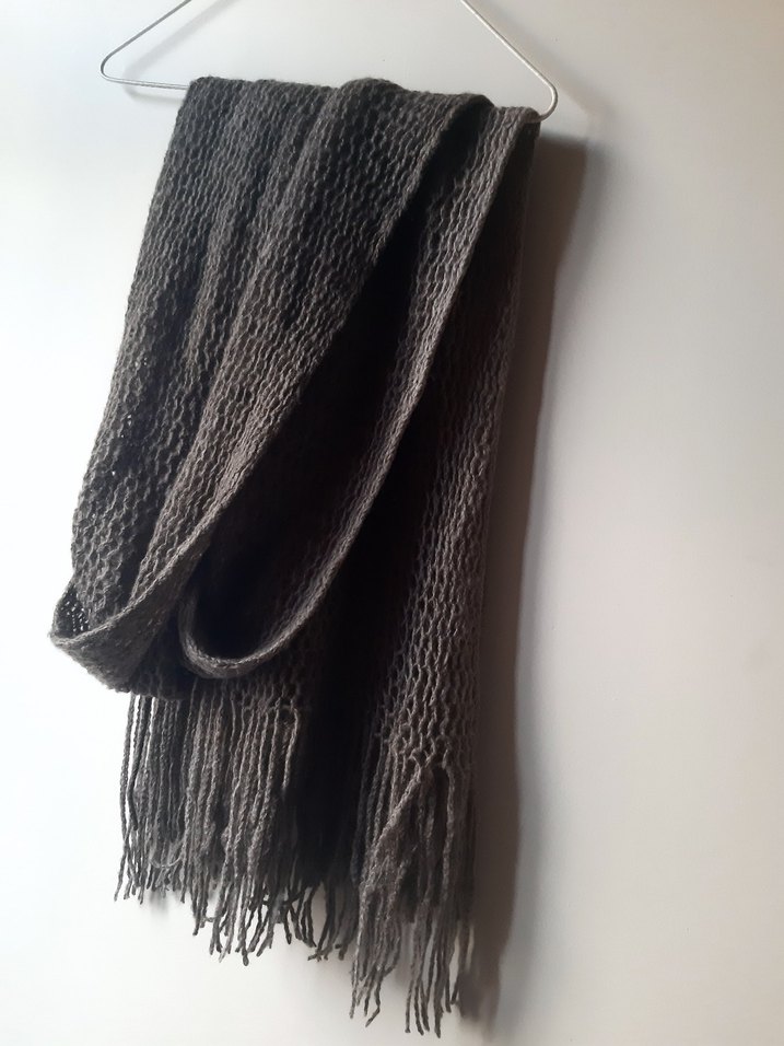 Bohem Örgü Kadın Şal - Görsel 3