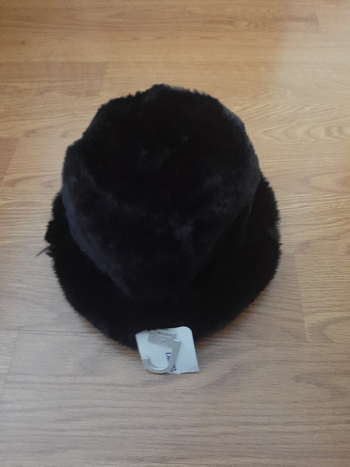 Siyah Kürklü Kadın Şapka - Görsel 2