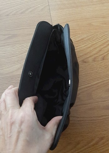 Siyah Kadın Clutch Çanta - Görsel 5