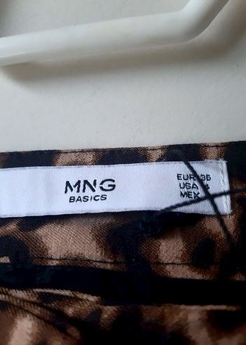 Kahverengi Leopar Desenli Kadın Kumaş Pantolon - Görsel 3