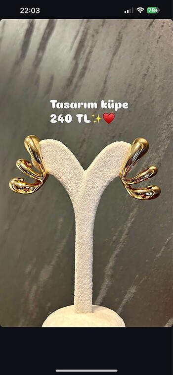 Tasarım küpe