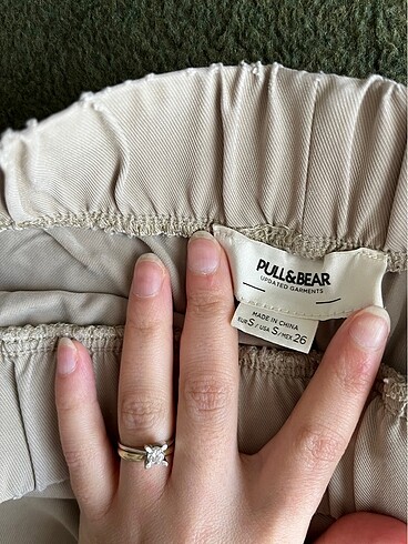 s Beden camel Renk Pull and bear kargo pantolon