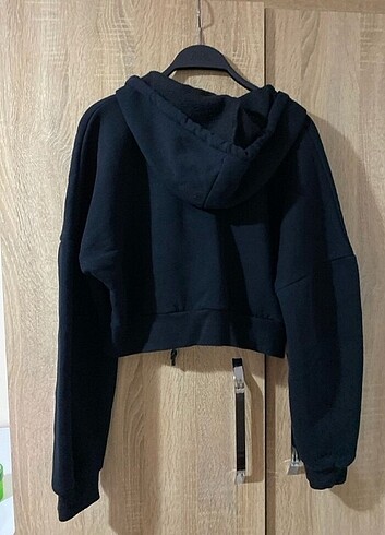 Koton Kısa crop sweatshirt hırka