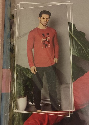 Erkek Baskılı Uzun Kollu   Pijama Takım - Görsel 3