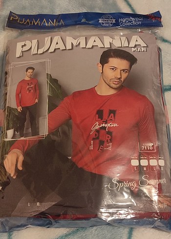 Erkek Baskılı Uzun Kollu   Pijama Takım - Görsel 2