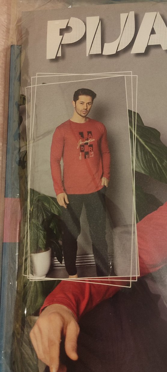 Erkek Baskılı Uzun Kollu   Pijama Takım - Görsel 3