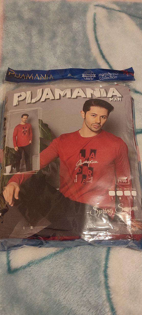 Erkek Baskılı Uzun Kollu   Pijama Takım - Görsel 2