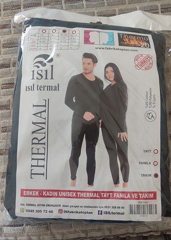 Diğer Termal Takım Unisex Siyah