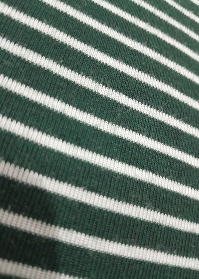 Koton yeşil çizgili tişört  - Görsel 4