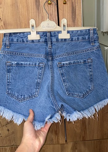 Kadın Kısa Denim Şort - Görsel 4