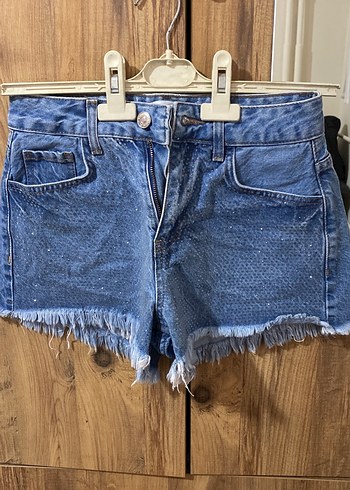 Kadın Kısa Denim Şort - Görsel 2