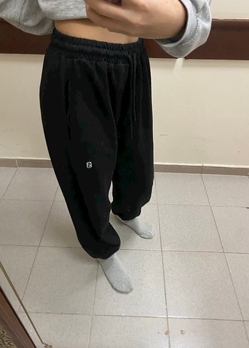 Siyah Salaş Kadın Eşofman Altı - Görsel 2