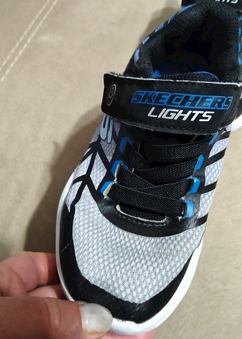 Skechers Erkek Çocuk Mavi Yılan Desenli Spor Ayakkabı