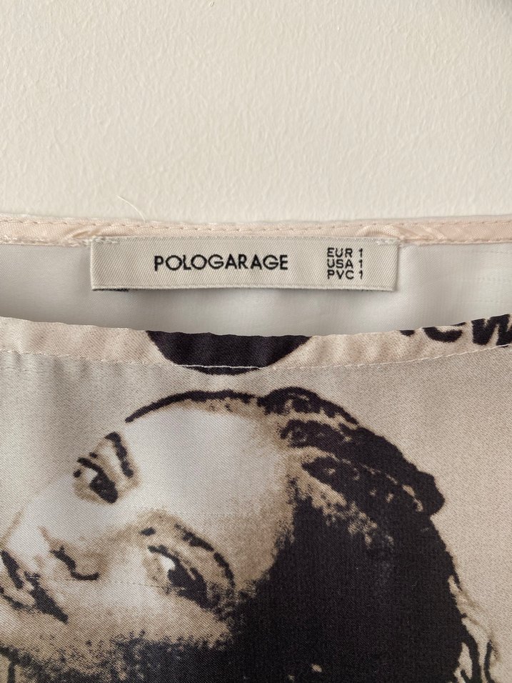 ÇBaskılı Vintage Salaş Bluz - Görsel 2