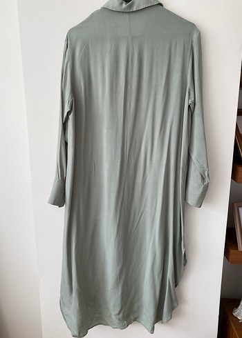 Gri Uzun Kollu Salaş Tunik - Görsel 3