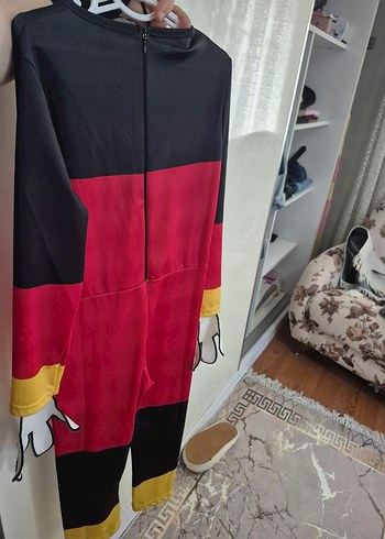 7 Yaş Beden kırmızı Renk Kırmızı Mickey Mouse Kostümü Çocuklar İçin