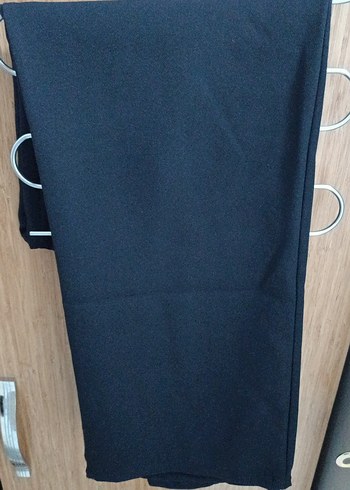 Siyah Kadın Kumaş Pantolon Elastik Bel - Görsel 3