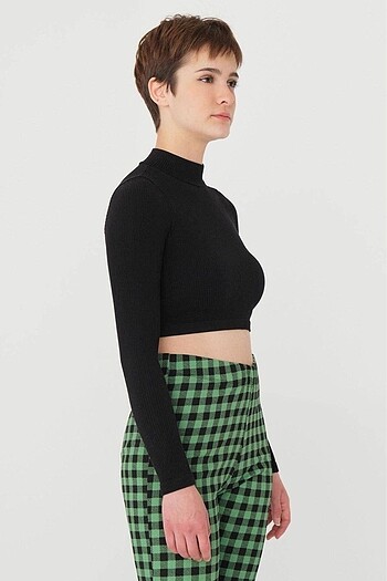 Seamless Fitilli Kısa Bluz B0409 - L7 - Görsel 2