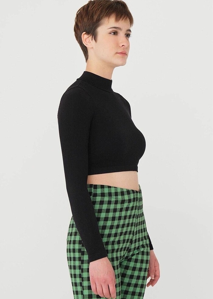 Seamless Fitilli Kısa Bluz B0409 - L7 - Görsel 2