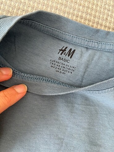 H&M 2 li tshirt 2/4 yaş