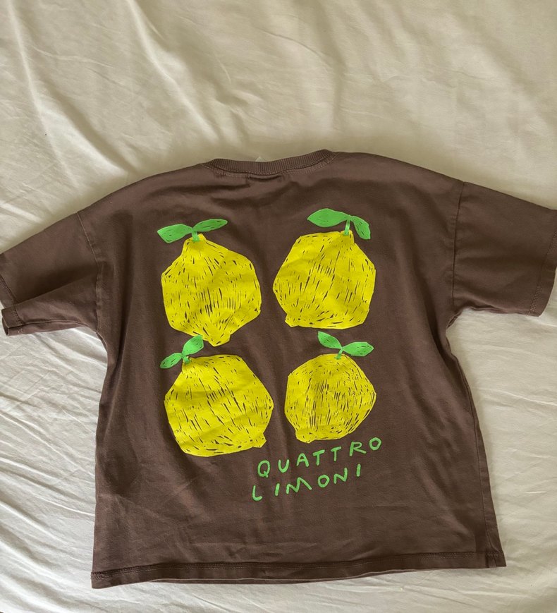 Erkek Çocuk Kahverengi Loose Fit Kısa Kollu Tişört - Görsel 3