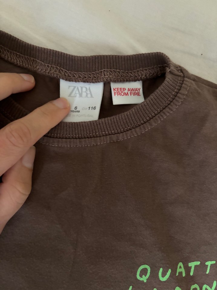 Erkek Çocuk Kahverengi Loose Fit Kısa Kollu Tişört - Görsel 2