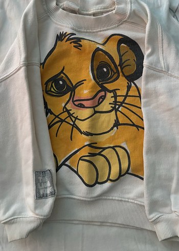 Beyaz Erkek Çocuk Baskılı Sweatshirt