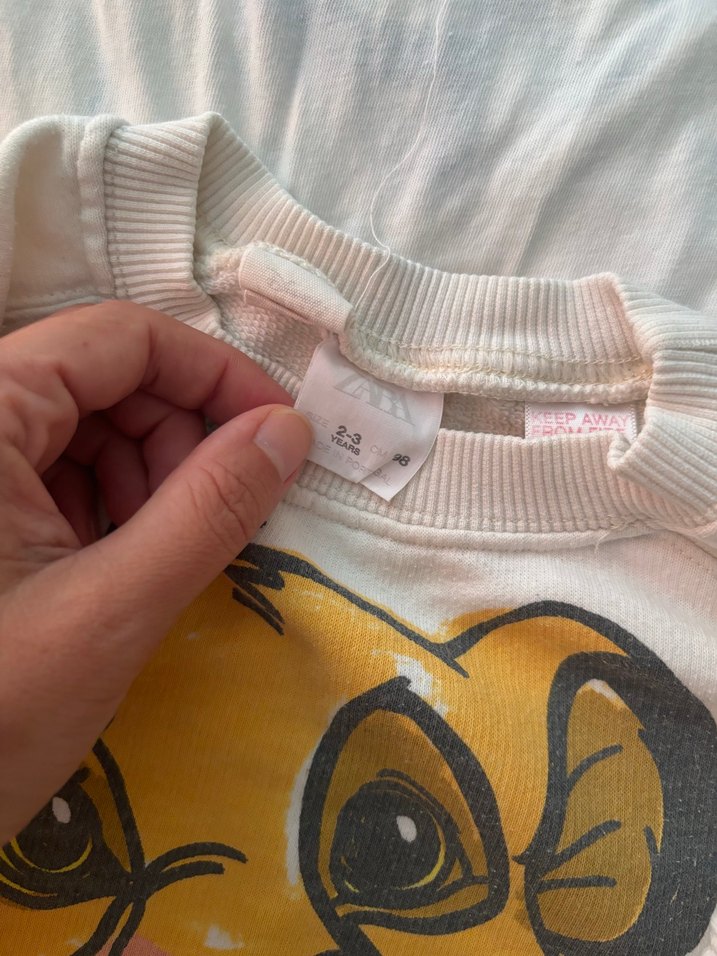 Beyaz Erkek Çocuk Baskılı Sweatshirt - Görsel 2