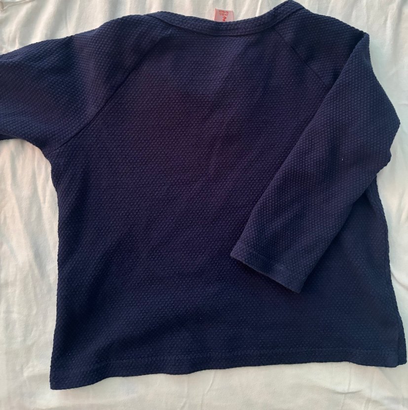 Erkek Çocuk Lacivert Düğmeli Triko Tişört - Görsel 3