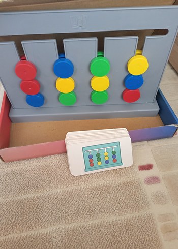 rubiks abaküs Renkli Denge Taşları Eğitim Oyuncağı