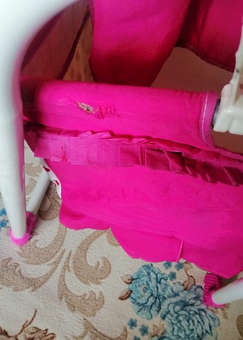 Yenidoğan Pembe Renkli Bebek Beşik - Görsel 2