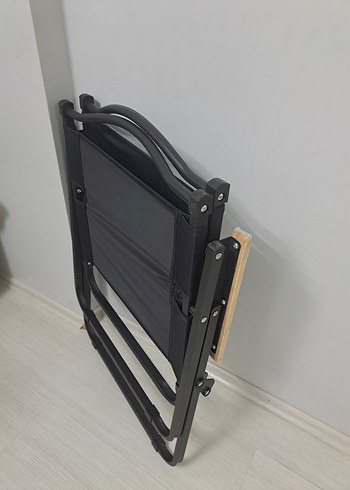 Beden siyah Renk Ahşap Kollu Katlanır Sandalye