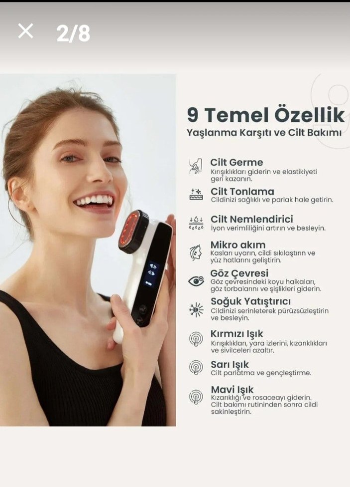 Beyaz Yüz Temizleme Cihazı - Görsel 2