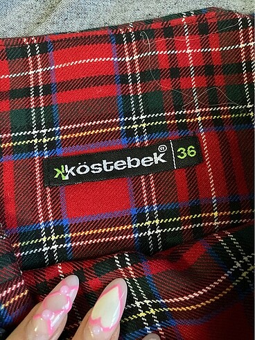 xs Beden köstebek ekose mini etek